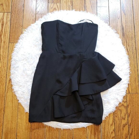 NWT H&M Women's Black Strapless Dress - Picture 3 of 5